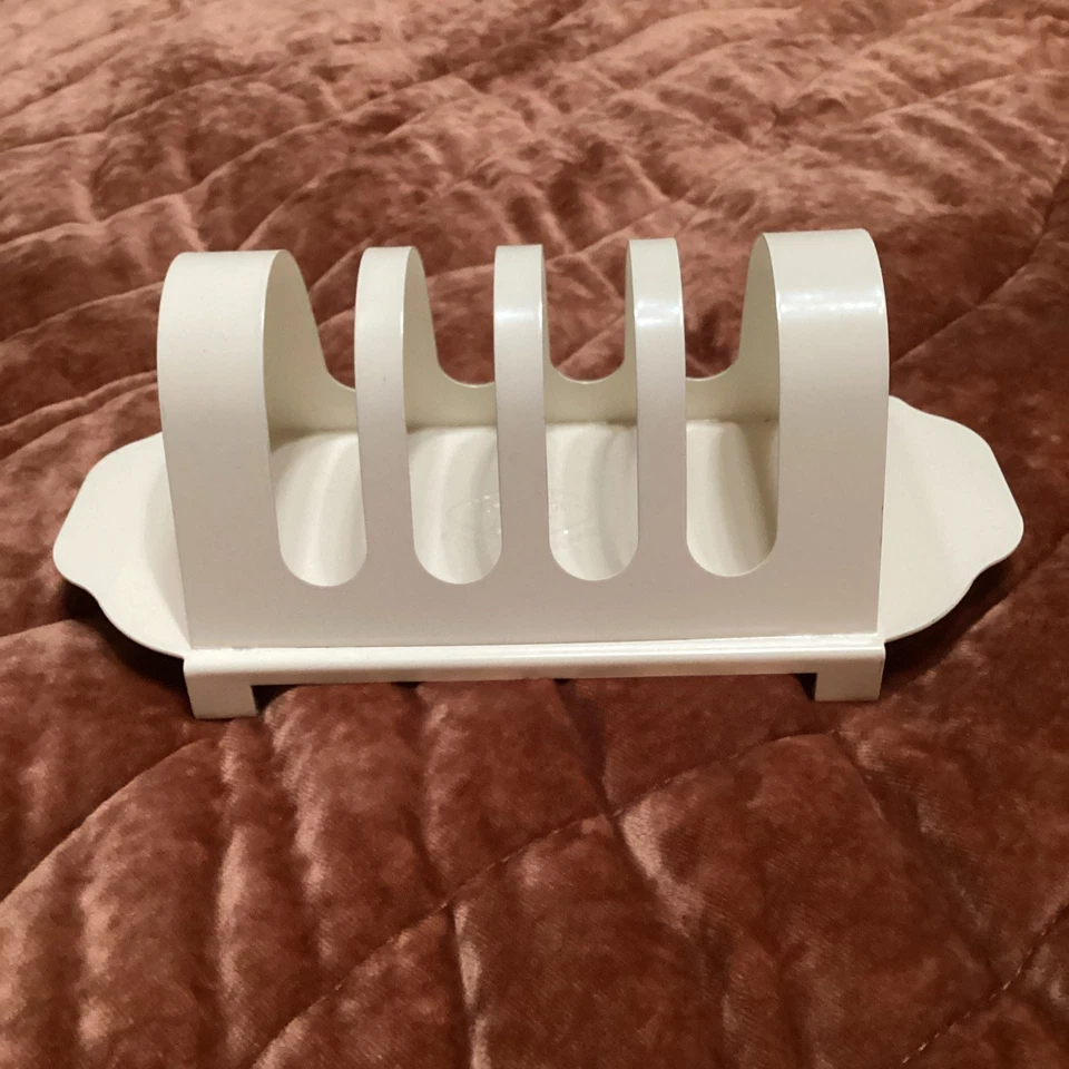 Soporte para tostadas Tala Originals esmalte blanco crema hecho en Inglaterra Reino Unido Foto 1 de 4
