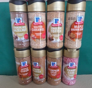 2025 McCormick Holiday Finishing Zucker 8er Set Geschmack Salz Karamell Zuckerstange - Bild 1 von 3