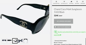 Chanel Coco Mark Sunglasses 5102 Black + silver CC logos not oversized new lens’ - Picture 1 of 18