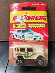 De colección Majorette 4x4 Toyota Land Cruiser African Safari #277 Hecho en Francia - Imagen 1 de 5