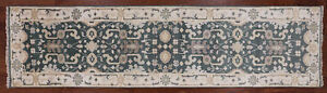 Turkish Oushak Hand Knotted Wool Runner Rug 2' 7" X 9' 11" - Q1248