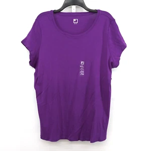 J. C. Penny Shirt Womens Plus Size 2X Purple Short Sleeve Pullover Top - Picture 1 of 7
