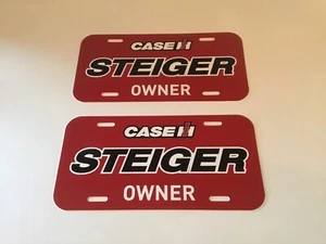 Case IH Steiger Only Plastic License Plate - Qty. 2 - Picture 1 of 3