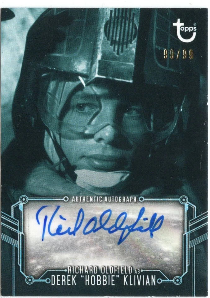 Star Wars Black & White Auto Autograph A-RO Richard Oldfield as Hobbie #99/99 - Image 1 of 1