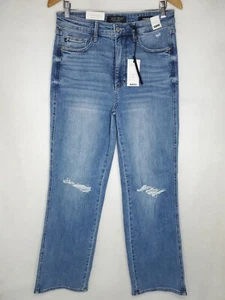 Judy Blue Size 11/30 High Waist Tummy Control Straight Leg Baggy Wide Leg Jeans - Picture 1 of 14