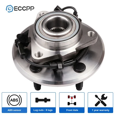 Cubo de roda 1 peça rolamento dianteiro para 2006 2007 2008 2009 Dodge Ram 1500 com ABS 5-Lug - Imagem 1 de 4