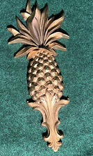 Vintage Late 60’s Syroco Wood PINEAPPLE Art - Beautiful Large 27” Made In USA