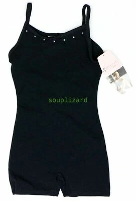 Nuevo Nuevo Con Etiquetas Niñas Ropa de Gimnasia Baile Estilo Libre Unitard Negro Talla XS 4 5 4-5 Foto 1 de 3