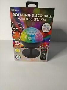Haut-parleur sans fil à boule disco rotative Simply Tech - effets de lumière multicolores