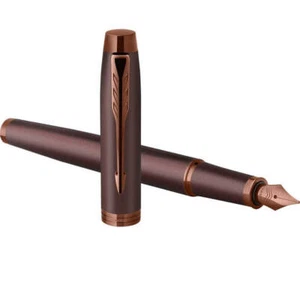 NEW Parker IM Premium Fountain Pen Burgundy Dark Red Gift Box Set - Picture 1 of 4