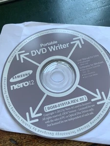 Samsung Nero Express 12 Manual Software Windows Portable DVD Writer 2012 - Picture 1 of 1