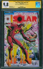 Solar Man of the Atom #13 ⭐ CGC 9.8 - 2X SIGNED SHOOTER & LAYTON ⭐ Valiant 1992