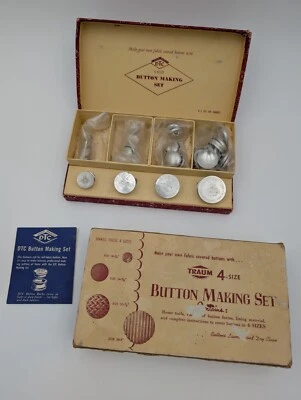 Vintage Traum 4-Size Button Making Set for Making Fabric Covered Buttons - Image 1 of 4