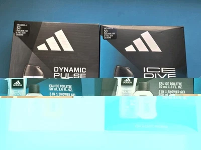 2 juegos de regalo de fragancia Adidas para hombre, pulso dinámico y buceo helado Foto 1 de 4