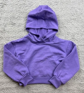 All in Motion Girl's Size XS (4-5) Cozy Fleece Hoodie Sweatshirt Purple - Picture 1 of 7