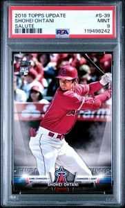 2018 TOPPS UPDATE SALUTE #S-39 SHOHEI OHTANI ROOKIE RC ๐ฅ PSA 9 MINT ๐ - Picture 1 of 3