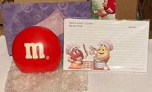 M&M Recipe Holder Red with M&M Recipe Cards 2002 New in Box - Picture 1 of 5
