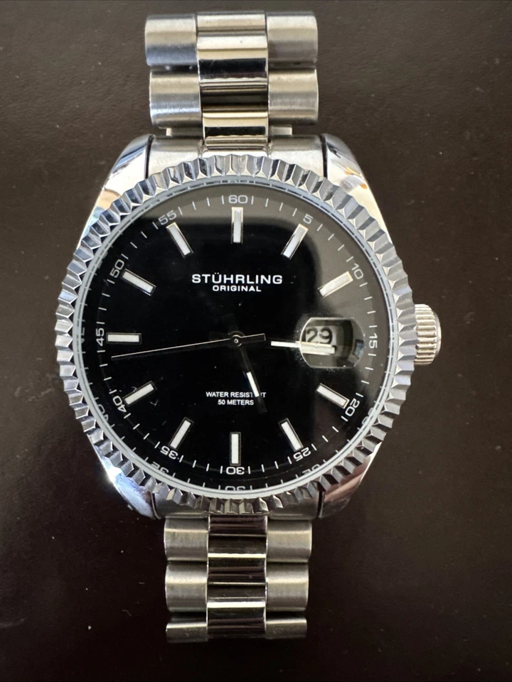 Stührling Statesman 4070 Stainless Steel Automatic Watch 42mm - Image 1 of 4