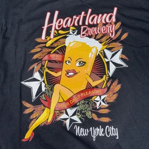 Camisa Heartland Brewery Para Hombres XL Nueva York Bar de Cerveza Camiseta Gráfica Años 90 - Imagen 1 de 7