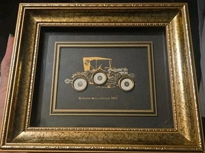 Ken Broadbent Collage 1913 Bullnose Morris Oxford Uhr Stücke gerahmte Kunst - Bild 1 von 2