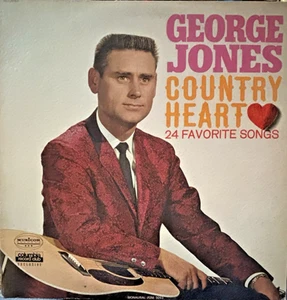George Jones COUNTRY HEART LP Musicor P2M5093 1966 24 Songs 2XLP Play Tested - Picture 1 of 2