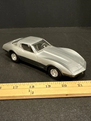 Vintage 1978 Chevrolet Corvette 2-Tone Silver Gray Dealership Promotional Car - Image 1 of 4