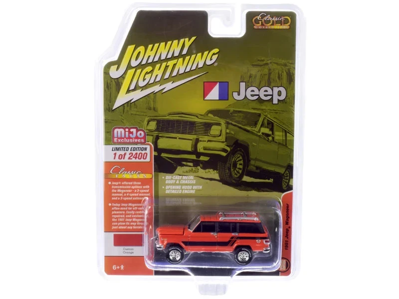Johnny Lightning 1981 Jeep Wagoneer Classic Gold Mijo Exclusive JLCP7314 - Image 1 of 1