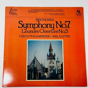 Beethoven Symphony No 7 Leonore Overture No 3 Czech Philharmonic Vinyl Record LP - Picture 1 of 24