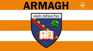 Ireland County ARMAGH 5 x 3 ft striped Flag County Name in English & Irish - Picture 1 of 1