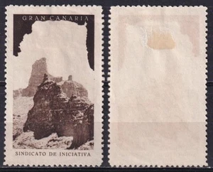 Spain poster stamp cinderella Gran Canaria Sindicato de Iniciativa - Picture 1 of 1