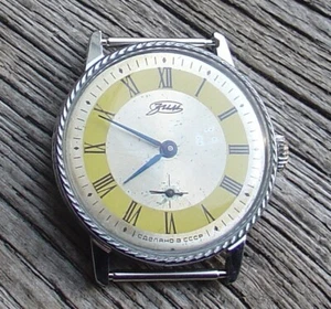 RARE VINTAGE SOVIET RUSSIAN ZIM (POBEDA) MENS WATCH 2-1956 m. 2602 SERVICED - Picture 1 of 17