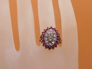 Antique 14k diamond and ruby ring    7.6 grams - Picture 1 of 18