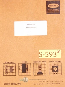 Sciaky Series 84, Welder Solid State Logic Circuits Manual - Picture 1 of 4