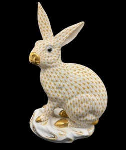 Estatuilla HEREND Extra Grande 11.75" Conejo Caramelo Caramelo - Como Nueva - Imagen 1 de 14