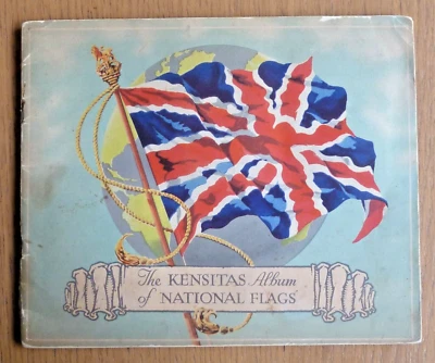 KENSITAS 1934 National Flags SILK complete set of 60 cigarette cards in album - Image 1 of 2
