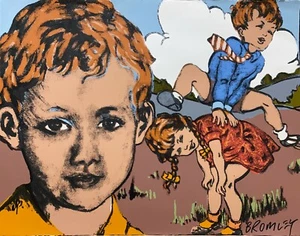 DAVID BROMLEY "Leap Frog" Signed Limited Edition Print, 56cm x 73cm - Picture 1 of 4