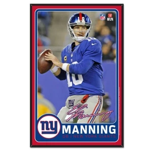 New York Giants Wincraft NFL #10 Eli Manning 11x17 Wood Sign With Bevel - Picture 1 of 1