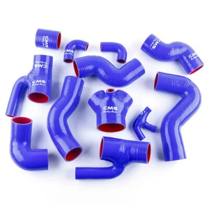 For Audi A6 S4 B5 Allroad 2.7T Biturbo Blue Silicone Intercooler Boost Hose Kit - Picture 1 of 12