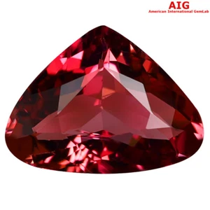 2.87 ct AIG Certified Mind-Boggling Pear (12 x 9 mm) Orange Pink Tourmaline - Picture 1 of 2