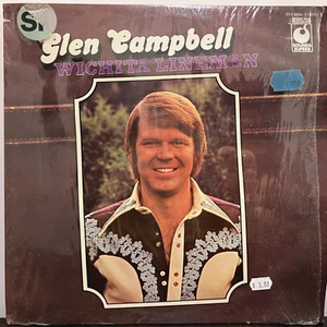 GLEN CAMPBELL - Wichita Lineman (1975 UK Pressing) - 12" Vinyl Record LP - EX - Picture 1 of 3