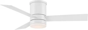 Modern Forms Axis Flush Mount Smart Ceiling Fan - 44" Matte White - Picture 1 of 6