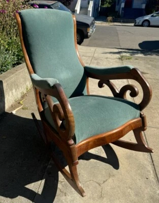 Antique Lincoln Style rocking chair  - Image 1 of 4