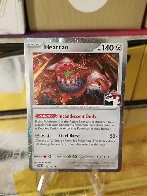 Heatran Holo Pokemon Prize Pack Series 6 Promo Pokemon Card NM/LP Stamp - Image 1 of 2