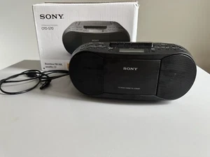 SONY CFD-S70 BOOMBOX FM/AM STEREO CASSETTE, RADIO CD PLAYER IN SCHWARZ - Bild 1 von 11