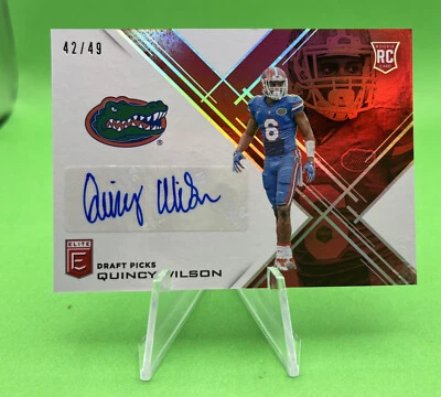 2017 Panini Elite Draft Picks Football RC Autograph #226 Quincy Wilson #42/49 - Image 1 of 2