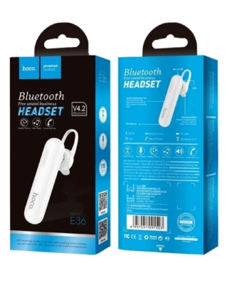 Free Sound E36 Auricolare Singolo Bluetooth 4.2 Bianco 4h 70mAh A2DP Hoco E36 - Immagine 1 di 4