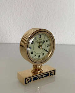 Réveil pendulette de Bureau Quartz - Laiton Doré - Jaccard Paris - Picture 1 of 3