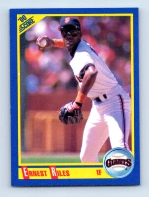 1990 Score Ernest Riles San Francisco Giants #447 - Image 1 of 2