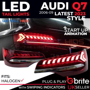AUDI Q7 4L 2006-2015 LED 2020+ STYLE DYNAMIC TAIL LAMPS DRL BRAKE REVERSE LIGHT - Picture 1 of 11