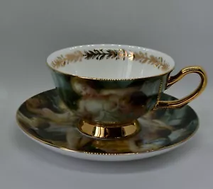 World Famous Art Collection teacup and saucer made from Fine Bone China by EUART - Picture 1 of 12